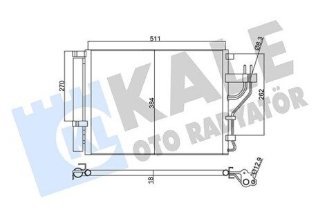 Радіатор кондиціонера KALE OTO RADYATOR 345425 (фото 1)