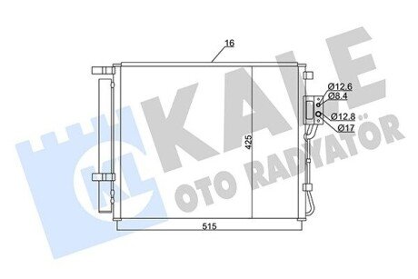 Радиатор кондиционера KALE OTO RADYATOR 345435 (фото 1)