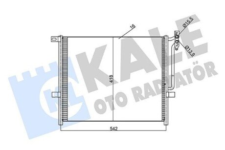 Радиатор кондиционера 345625