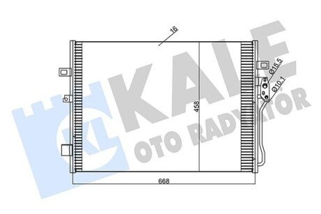 Радиатор кондиционера KALE OTO RADYATOR 345680 (фото 1)