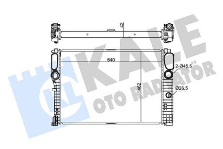 KALE DB Радиатор охлаждения W211 280/420CDI 02- 347275