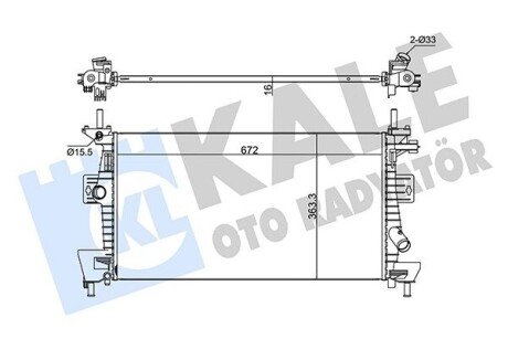 Радиатор охлаждения Ford C-Max Ii, Grand C-Max, Focus Iii Radiator 347280