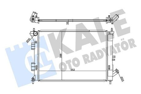 Радиатор охлаждения Hyundai i30, Elantra 347785