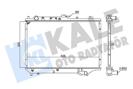 KALE MAZDA Радиатор охлаждения 323 IV 1.3/1.8 89- 347895