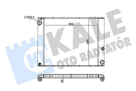 KALE LANDROVER Радиатор охлаждения Range Rover III 3.0d 02- 348665