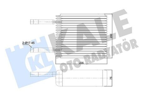 KALE FORD FIESTA Испаритель Fiesta IV,Courier 1.3/1.8D 96-,Mazda 121 350015