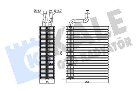 KALE OPEL Испаритель Corsa B,Combo 350045