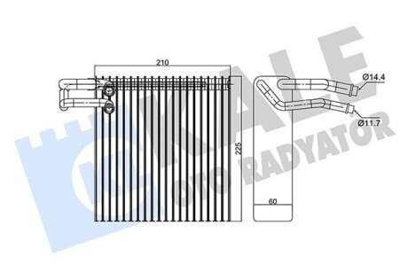 KALE RENAULT Испаритель Duster,Logan,Sandero,Modus,Nissan Micra III 350075