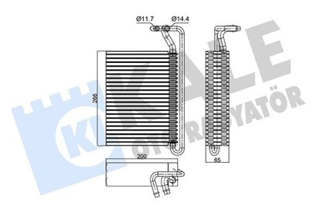 Радіатор кондиціонера BMW 3 (E46)/X3 (E83) 97-11 M57/M47/M52/M54/M45/M43 350115