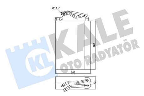 KALE OPEL Испаритель Astra F,Calibra A,Vectra A 350125