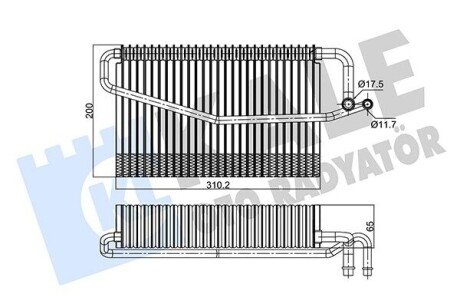 KALE DB Испаритель W203,W463 02- 350130