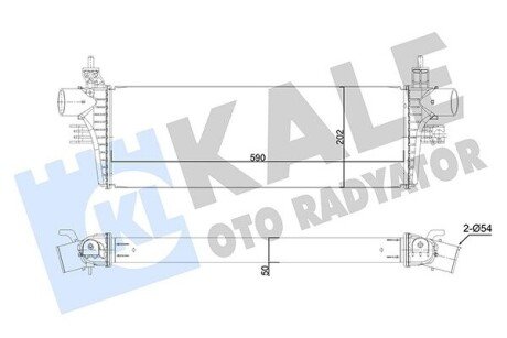 KALE TOYOTA Интеркулер Fortuner,Hilux VIII 2.4/2.8d 15- 350415