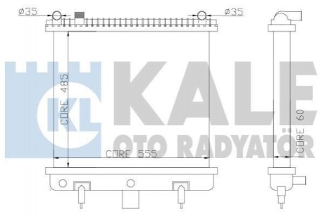 KALE LANDROVER Радиатор охлаждения Range Rover II 2.5D 94- 350500