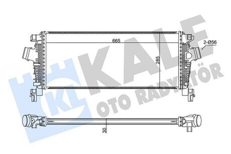 KALE OPEL Интеркулер Insignia,Zafira,Chevrolet Cruze 1.4 350925