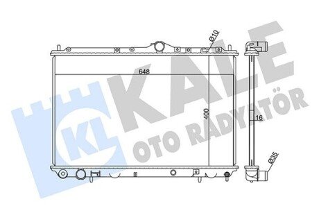 KALE VOLVO Радиатор охлаждения S40 I,V40 1.6/2.0 95- 351925