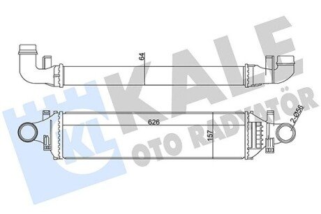 KALE DB Интеркулер W176/246 1.5/2.2CDI 12- 352020