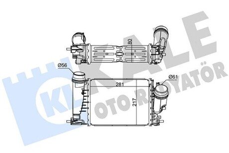 Радіатор інтеркулера Renault Megane IV 1.6 dCi 15- 352250