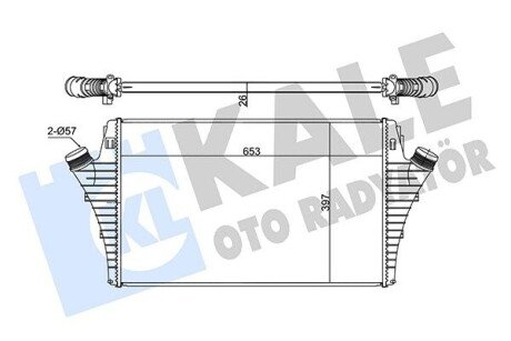 Радіатор інтеркулера Opel Vectra C/Signum 1.9CDTI 04-08 352355