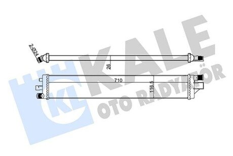 KALE RENAULT Радиатор охлаждения Master III 2.3dCi 10- 352365