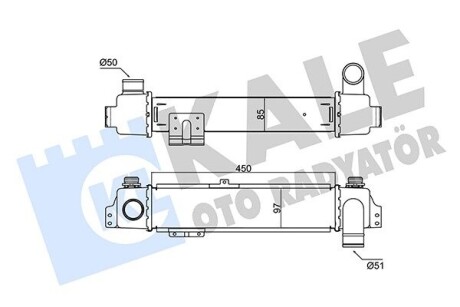 KALE KIA Інтеркулер Sorento I 2.5CRDi 02- 352475