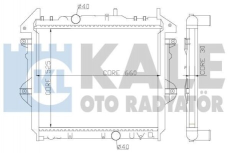 KALE TOYOTA Радиатор охлаждения Hilux VII 2.5/3.0 D-4D 05- 352600