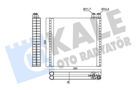 KALE FIAT Испаритель Ducato 06- 352980