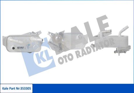 KALE BMW Масляный радиатор 1 E81/87,3 E90,X1 E84 353305