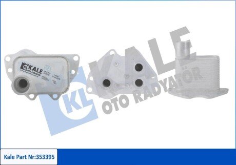 KALE OPEL Масляный радиатор Astra J,Corsa D,Meriva 10- 353395