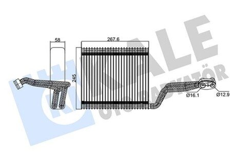 KALE VW Испаритель Audi A4 00- 354130