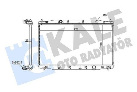 KALE HONDA Радиатор охлаждения CR-V III 2.2CTDi 07- 354270