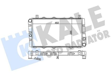 KALE SKODA Радиатор охлаждения Felicia 1.3 94- 354945