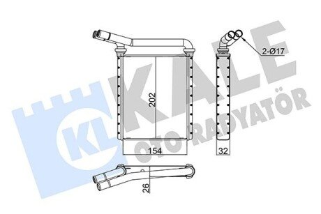 Радиатор отопителя Toyota Auris, Avensis, Corolla, Prius, Rav 4 Iii 355115