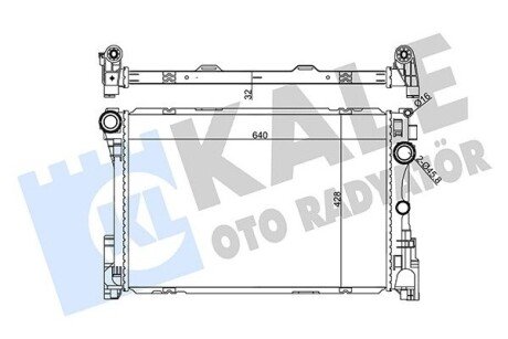 Радіатор охолодження MB C-Class (355655) KALE OTO RADYATOR 355655