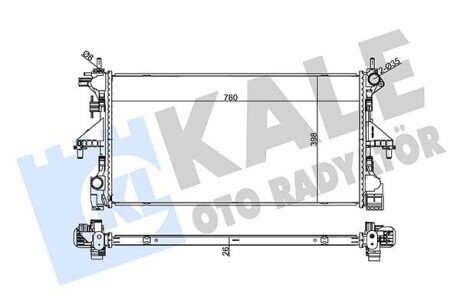 KALE CITROEN Радиатор охлаждения Jumper,Fiat Ducato,Peugeot Boxer 2.2/3.0HDI 06- 355660