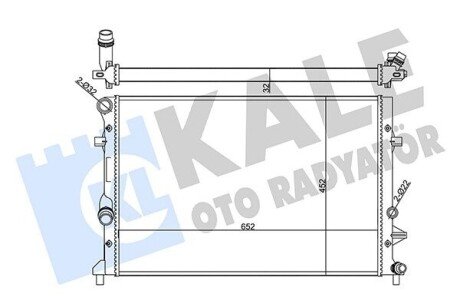 Радиатор охлаждения Skoda Octavia II/VW Golf VI, Jetta IV 356945