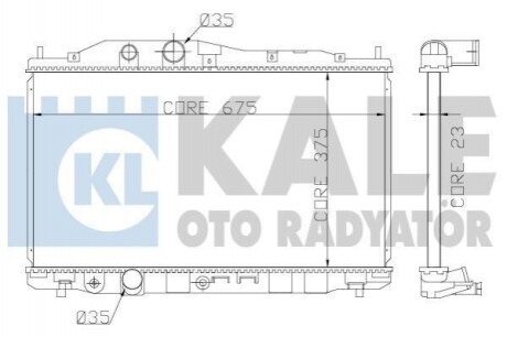 Радиатор охлаждения Honda Civic VIII 357200