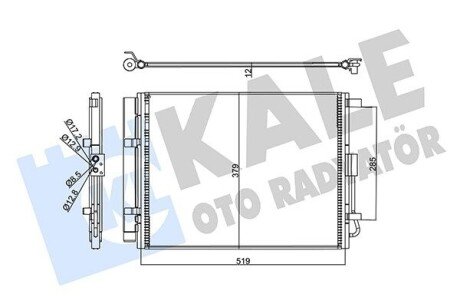 KALE HYUNDAI Радиатор кондиционера Elantra,i30,Kia Ceed,Cerato III 12- 358215