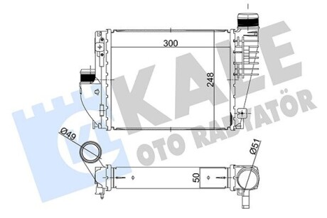 KALE CITROEN Інтеркулер JUMPY III 16-, SPACETOURER 16-, FIAT, OPEL, TOYOTA 358705