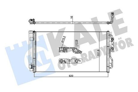 Радіатор кондиціонера BMW 1 (F20/F21)/3 (F30/F80) 11- B37/B38/B47/B48/B58/N13/N20/N26/N47/N55 358715