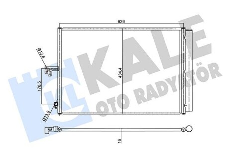 KALE DB Радіатор кондиціонера (конденсатор) W212 358920