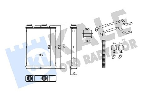 KALE NISSAN Радіатор опалення QASHQAI II 13- 359125