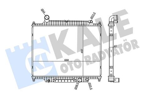 KALE LAND ROVER Радіатор охолодження двиг. RANGE ROVER 3.6 06-12, RANGE ROVER SPORT 3.6 06-13 360170