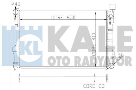 KALE DB Радиатор охлаждения W203 1.8/5.5 00- 360600