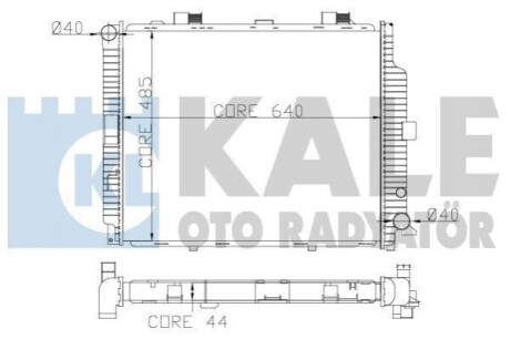 KALE DB Радиатор охлаждения W210 3.0D/TD 95- 361500