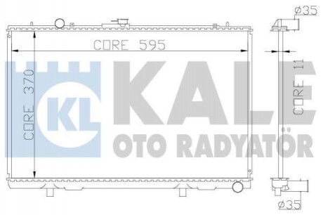 Радиатор охлаждения Mitsubishi L 200 (362200) KALE OTO RADYATOR