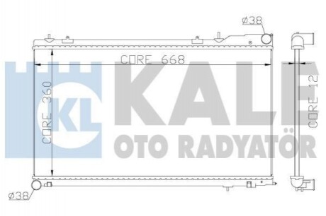 KALE SUBARU Радиатор охлаждения Forester 2.0/2.5 02- 364900