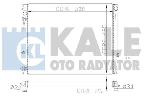 KALE SUZUKI Радиатор охлаждения Vitara,Grand Vitara I 2.0 94- 365200