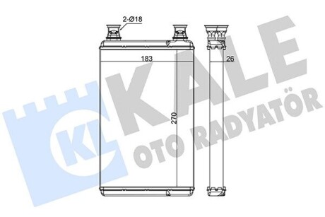 KALE DB Радіатор опалення S-CLASS (W221, V221), S-CLASS (C216) KALE OTO RADYATOR 370610 (фото 1)