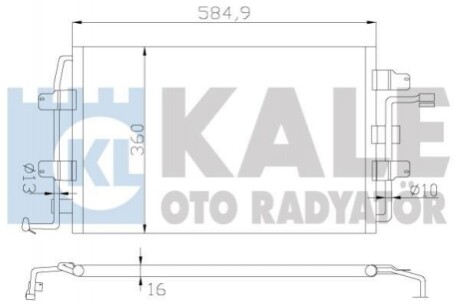 Радіатор кондиціонера 376400