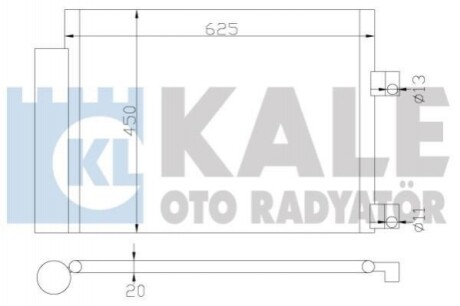 Радіатор кондиціонера 377300